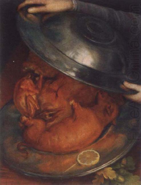 The cook or the roast disk, Giuseppe Arcimboldo